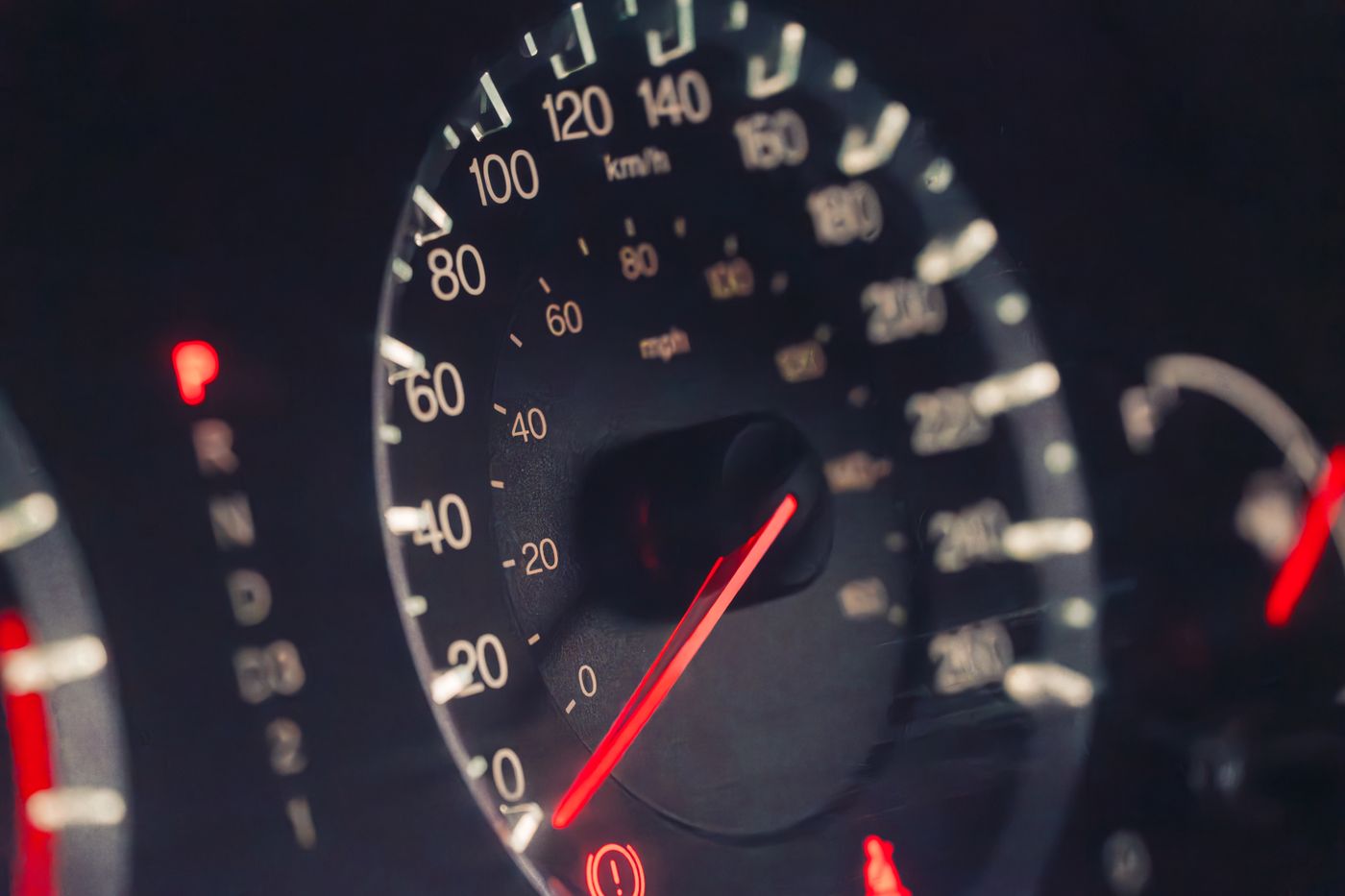 Instrument cluster warning lights during an OBD-II symptom scan